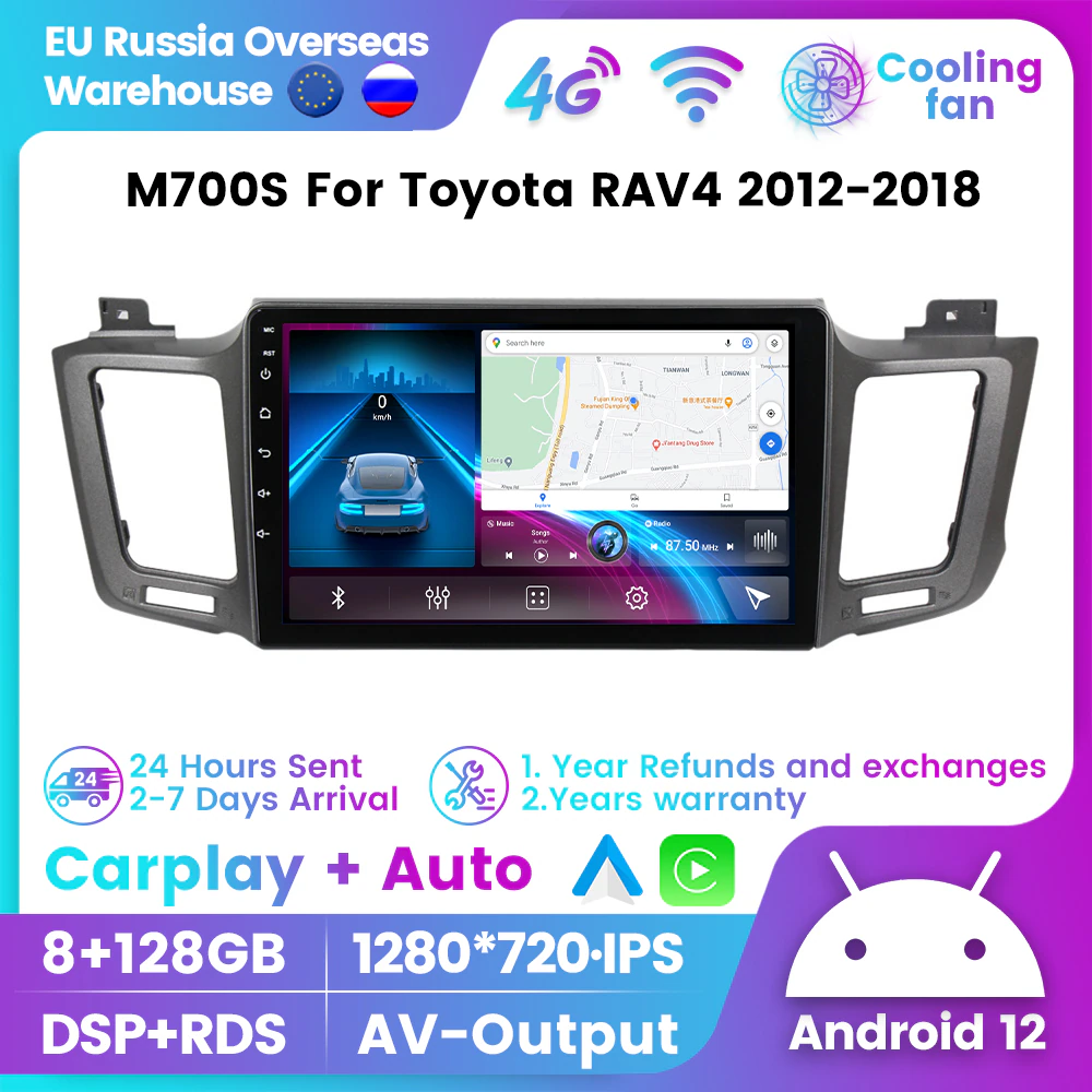 Магнитола Mekede для Toyota Rav4 (12-18) 10