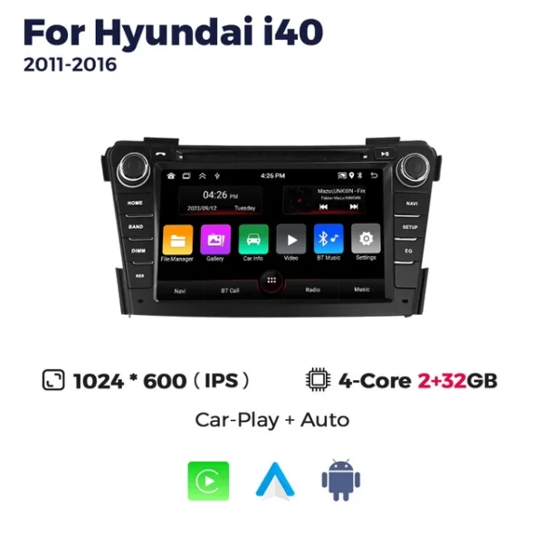 Магнитола MEKEDE для Hyundai I40 (11-16) — изображение 2