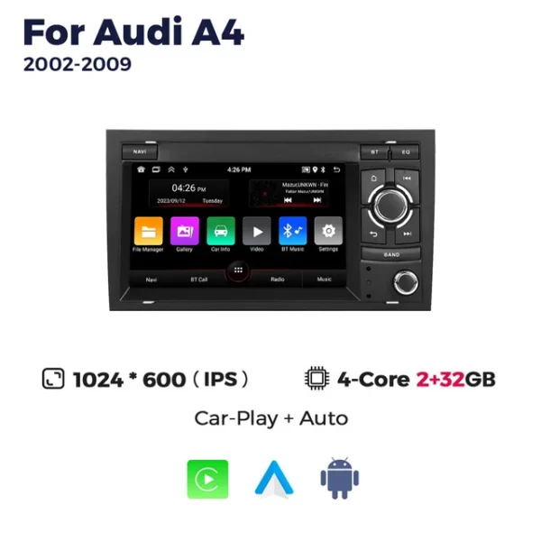Магнитола MEKEDE для Audi A4 B7 (04-09) — изображение 2