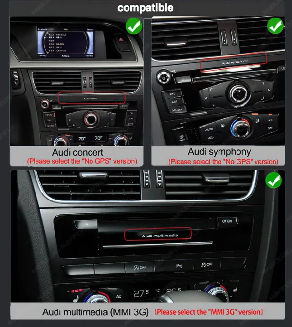 Магнитола MEKEDE MN-B для Audi Q5 (09-17) (Двойной экран) — изображение 4