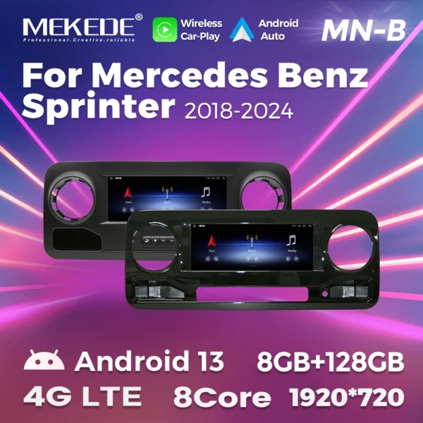 Магнитола MEKEDE MN-B для Mercedes-Benz Sprinter W907 (18-24)