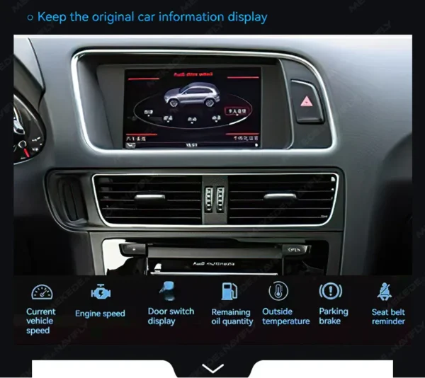 Магнитола MEKEDE MN-B для Audi Q5 (09-17) (Двойной экран) — изображение 12