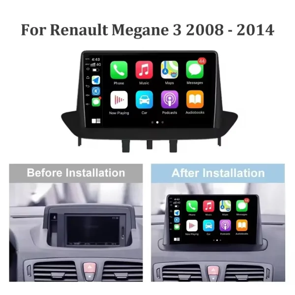 Установочный комплект для Renault Megane 3, Fluence (08-14) — изображение 2