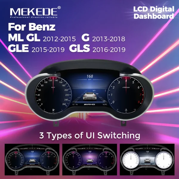 Цифровая приборная панель для Mercedes-Benz ML/GL/G/R